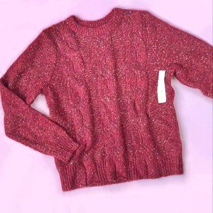 Crewneck Cable Knit Pullover Sweater - A New Day